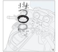 BF47 Bride Sacoche de Réservoir Tanlock Tanlocked Pour BMW R 1200 Rt 2008-2013