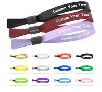 BFBZYME 50 Bracelets En Tissu Personnalisés, Bracelets En Tissu Colorés Ajustables Sur Mesure Pour Les Fêtes, Bracelet Pour Les Concerts Et Les Soirées En Boîte De Nuit