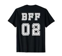BFF 02 BFF Pour 2 Meilleurs Amis Assortis Meilleures Amies T-Shirt