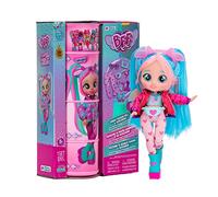 IMC Toys - Poupée BFF Cry Babies Bruny S2 20 cm, cheveux longs, vêtements tissu, 10 accessoires