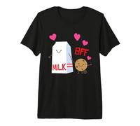 BFF Milk and Cookie Cute Food T-Shirt Haut de Gamme