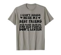 BFF Sarcastic Old People Don’t Listen Best Friend Matching T-Shirt