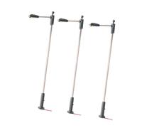 Bffcnl 3 Pièces Lampadaire Rue Miniature LED Lumineux Lampe Modèle Train Village Poteau Éclairage Jardin Féérique Accessoire Décoratif Maison Poupée Adapté A, Style A