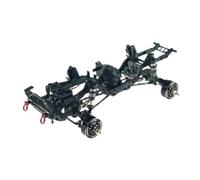 Bffcnl Châssis Métallique 1/18 pour Voiture RC - Châssis de Remplacement Amélioré avec Espace pour La Transmission, Les Pneus et Les Phares - Convient Aux Vo, Noir Vert