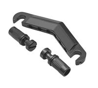 Bffcnl Chevalet de Guitare électrique, Cordier Fixe, Barre D'arrêt En Forme, Alliage de Zinc, Sustain Riche, Idéal pour Les étudiants et Les Salles, Noir