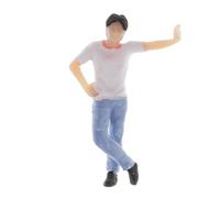 Bffcnl Figurine Miniature Personne Modèle Résine Peinte Personnage Accessoire Maquette Maison Poupée Scène Reproduction Scénario Collection Présentation, Garçon Kabe-Don b