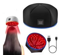 BFFDBFG Casque de Croissance des Cheveux, Chapeau Thérapie par Lumière Rouge LED, Bonnet de LuminothéRapie à Double Longueur d'onde, 120 Pcs LED 660 Nm et 850 Nm, Anti Perte Cheveux