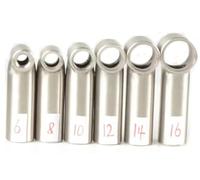 BFFDBFG Têtes de Remplacement pour Machine à Dreadlocks Têtes de Tube pour Machine à Dreadlocks, 6/8/10/12/14/16mm, équipement de Salon de Coiffure, 6 Têtes