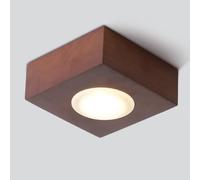 BFFGKGL 3W LED Moderne Bois Couloir Plafond Spot Carré Chambre Encastré Spot Lumière Downlight Accent Éclairage Intérieur en Bois Cuisine Projecteurs Directionnels pour Salon Entrée Foyer