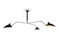 BFFGKGL Lustre à bras oscillant minimaliste nordique du milieu du siècle, plafonnier réglable noir moderne, branche en métal, tube LED suspendu, lampe de couloir de restaurant pour salles à manger, ch