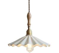 BFFGKGL Style minimaliste japonais plis chevet suspension nordique créative feuille de lotus en forme de céramique cuisine île suspension lampe milieu du siècle moderne salle à manger lustre pour salo