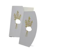 BFLCWSTD Enveloppe Mariage Lot de 25 cartes d'invitation mariage en papier arc 13 x 18 cm, sans feuille intérieure, enveloppe, sceau cire ni ruban(White)