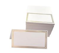 BFLCWSTD Enveloppe Mariage Lot de 50 marque-places for décoration table mariage, nom, message, carte vœux, fournitures fête, siège(Gold)