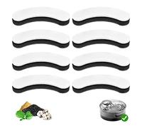 BFLICROY Lot de 8 filtres de rechange pour distributeur d'eau automatique DF10 et DF30, filtre à eau triple filtration pour chien, filtres de fontaine à eau en carbone pour chat