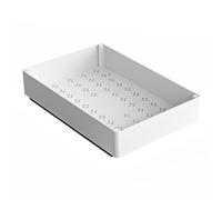 BFLKY Paniers coulissants pour armoire de cuisine - Organisateur de vaisselle minimaliste gris blanc