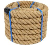 BFNDSSEOU La Corde de Jute, la Corde, la Corde de Jardin Natural Jute Rope 20mm Diameter Heavy Duty Multiple Lengths for Gardening and Crafts(10m)