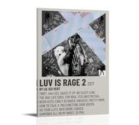 BFQMBKJUQ Lil Uzi Vert Luv Is Rage 2 Poster d'art décoratif résistant à l'humidité et à la décoloration - Imperméable - Décoration de magasin - 20 x 30 cm - Style cadre