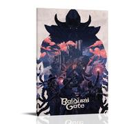 BFQMBKJUQ Poster Baldurs Gate 3 - Peinture décorative résistante à l'humidité et à la décoloration - Imperméable - Décoration de magasin - 40 x 60 cm - Style cadre
