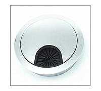 BFQTSNWNS Desk Cable Hole Covers,5PCS/LOT Computer Grommet Table Outlet Furniture Hardware Zinc Alloy Wire Cover 994(Silver,60mm)
