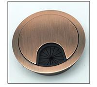 BFQTSNWNS Desk Cable Hole Covers,8pcs/Pack Computer Grommet Table Outlet Port Surface Line Box Zinc Alloy Wire Cover 994(Red Bronze)