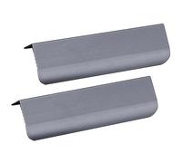BFQTSNWNS Poignées de placard dissimulées, bouton porte invisible en alliage d'aluminium, poignées cuisine garde-robe, bord doigt, tiroir gris 2 pièces(Overall length 1500mm)