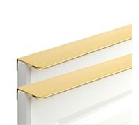 BFQTSNWNS Poignées de placard dissimulées, bouton porte invisible en alliage d'aluminium, poignées for armoire, cuisine, dorée, 2 pièces(Overall length 1500mm)