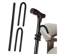 BFQZ Lot de 3 supports de canne, supports de béquilles, cannes de marche pour rangement sûr pour cannes de marche, accrochez vos béquilles n'importe où, arrêtez de tomber au sol Accessoires de