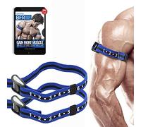 BFR BANDS Pro Slim Lot de 2 Bandes de Restriction de Circulation Sanguine avec Boucle en métal enveloppée Confortable, élastique Extra épais, Plusieurs Brevets en Attente