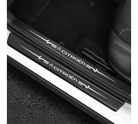 BFRDGE 5 Pièces Protecteur Seuil Porte Voiture pour Citroen C5 Aircross SUV 2017-2022 2023 2024, Barres Seuil Porte Voiture,Seuil Autocollant,Fibre Carbone Protecteur,A