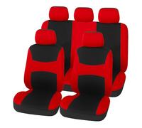 BFRDGE 9 pièces Housse de siège de Voiture, pour Renault Koleos II HC 2017-2022 Car Confortable Respirant Nonslip Protection,C Red