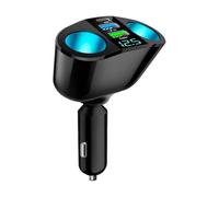 BFRDGE Allume Cigare USB, pour VW Golf MK1 MK2 MK3 MK4 MK5 MK6 MK7 MK8 Adaptateur Allume-Cigare 2 Prises, Chargeur Rapide Double USB QC3.0 Type-C 20W PD
