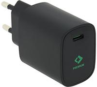 BFS-20W Bloc d'alimentation avec Power Delivery Port USB-C PD3.0 Chargeur QC3.0 Premium PD20W Adaptateur 5V/3A 9V/2.22A 12V/1.67A Noir