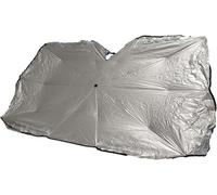 Bfs-Cartrend Pare-Soleil De Voiture À Fixer À L'intérieur Du Pare-Brise, Bloque Les Rayons Du Soleil, Mécanisme À Libération Facile, Avec Sac En Cuir Synthétique, 135/120 X 71 Cm