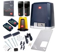 BFT Deimos AC Kit A800 MAG Entraînement de portail coulissant pour portail coulissant automatique pour max. 800 kg et 12 m Portail coulissant avec 4 télécommandes, crémaillère de 5 m, éclairage