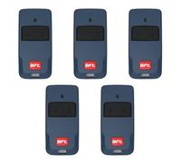 BFT MITTO COOL C2 (remplace MITTO 2B Ref : rcb02 r1) - Télécommande bleu à 2 boutons pour portails et porte de garage - 433,92 MHz - Code tournant - U-Security (BLEU Lot de 5 télécommandes)