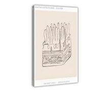 BFTIUTG Poster sur toile Art anatomique du système digestif (4) - Décoration pour chambre à coucher, bureau, chambre - Cadeau - 50 x 75 cm