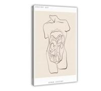 BFTIUTG Poster sur toile Art anatomique du système digestif (5) - Décoration pour chambre à coucher, bureau, chambre - Cadeau - 50 x 75 cm