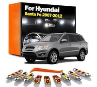 BFVGWQQX Kit d'éclairage de Plaque d'immatriculation à LED pour intérieur de Voiture, 13 pièces, pour Hyundai Santa Fe 2007 2008 2009 2010 2011 2012