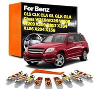 BFVGWQQX Kit d'éclairage intérieur à Ampoules LED, pour Mercedes Benz CLS CLK CLA GL GLK GLA Classe X164 X166 X204 X156 W218 W219 W208 W209 A209 C117