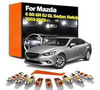 BFVGWQQX LED Bulbs Interior Map Dome Trunk License Plate Light Kit, for Mazda 6 GG GH GJ GL Sedan Hatch 2003-2017 2018 2019 2020 2021