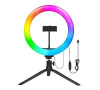 BFXXF Selfie Light Trépied Support de téléphone LED à intensité Variable