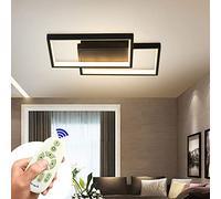 BFYLIN Plafonnier LED Moderne Noir 54W Dimmable 4320LM 420mm x 300mm x 60mm Salon, Chambre, Cuisine, Hôtel