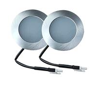 BFYNDE YFcaiheng 2 pièces 50mm Trou coupé Armoire lumière LED Gamme Aide hotte Ampoule 12V DC Cuisine cuisinière lumière Lampe givré Couverture lumière LED (Color : Warm White 3000K, Size : No)