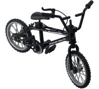 BFZOO Figurine d'action noire moulée sous pression 1/18" Mini Doigt VTT Vélo Art Artisanat Décoration de Bureau Doigts et Roues à Doigts