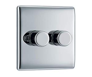 BG Electric Double variateur d'intensité Chromé Poli 400 W