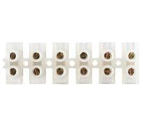 BG Electrical Barre de Connexion 6 Voies en polyéthylène Transparent 30 A