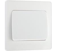 BG Electrical Evolve 20A 2-Way Single Rocker Switch-Pearl White