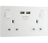 BG Electrical Evolve Double prise de courant avec 2 ports de charge USB