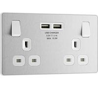BG Electrical Evolve Double prise de courant avec 2 ports de charge USB