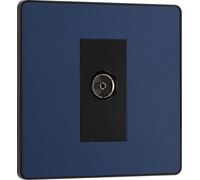 Bg Electrical Evolve Raccord D'Antenne Coaxiale Simple Bleu Mat